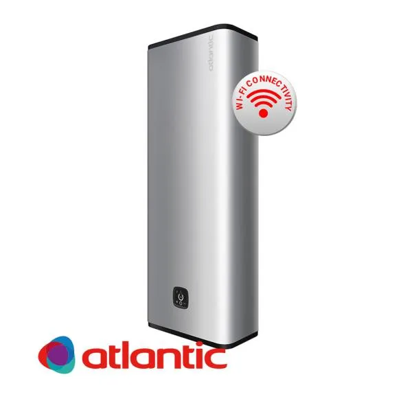 Мултипозиционен бойлер Atlantic Vertigo Steatite Wi-Fi 100 Silver, 80 литра